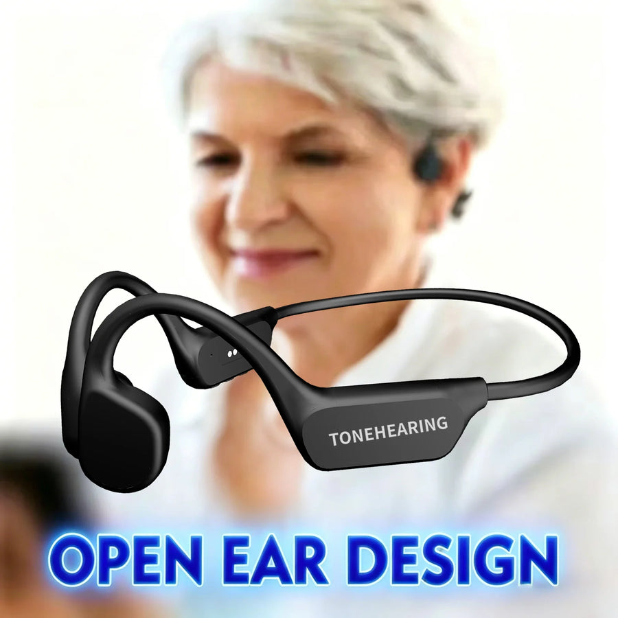 IPX6 New Waterproof Wireless Bluetooth Noise Canceling Bone Conduction Headphones Sports Running Earphones