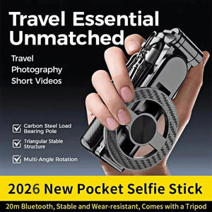 MagniSnap™ 4-in-1 Selfie Stick – Rotate, Snap, Shine
