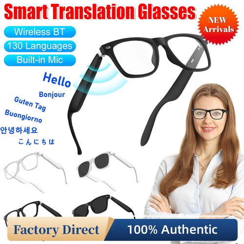 Hands-Free Translator Glasses – Wireless & Bluetooth-Enabled!